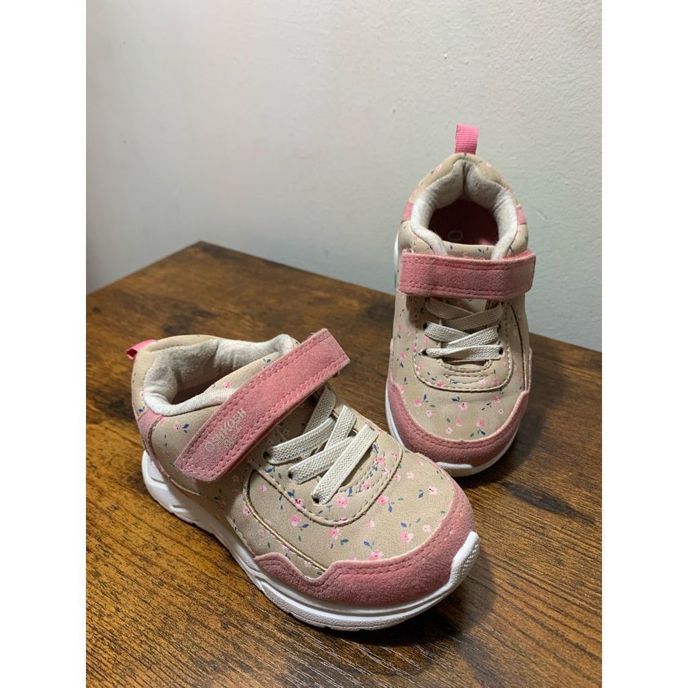 OshKosh Girls Floral Pastel Sneakers